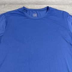 32 Degrees Cool Shirt Men’s Blue Performance Stretch Athletic Stretch Tee XL