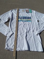 Comfort Wash Telluride Long Sleeve T Shirt Small NEW White