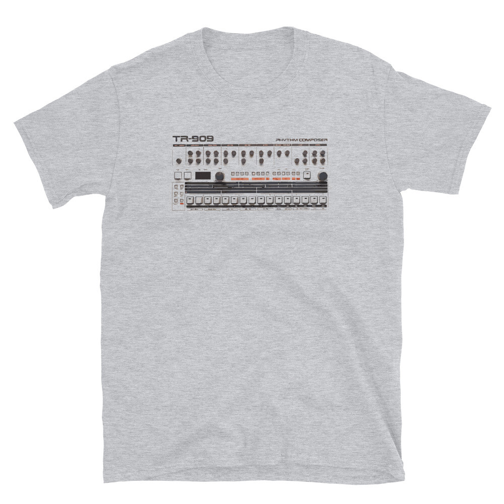 Roland Inspired TR 909 Drum Machine Short-Sleeve Unisex T-Shirt