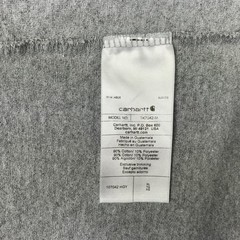 Carhartt Pocket T Shirt Mens XL Gray Loose Fit Cotton Spellout Dog Graphic