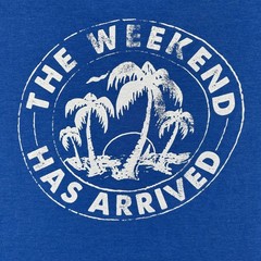 Chubbies Shirt Mens Large Blue The Weekend Has Arrived Palm Tree Graphic Tee