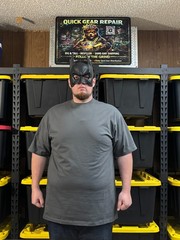 Shaka Wear Heavyweight Tall T-Shirt Big & Tall 3XLT Dark Grey Long Length Tee