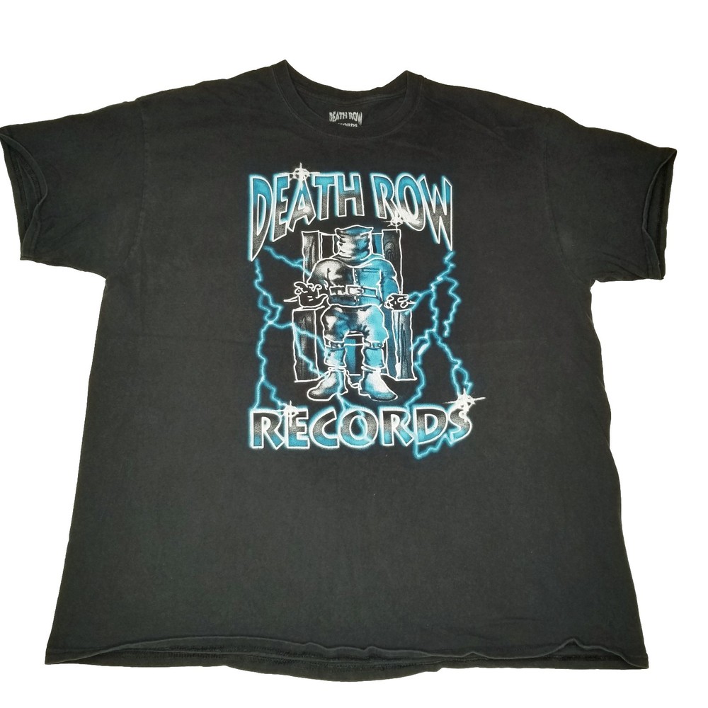 Death Row Records Ripple Junction Black T-shirt Shirt Sz XL Tupac Snoop