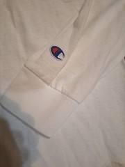 Champion Long-sleeved White Shirt Medium; Great Wolf Lodge