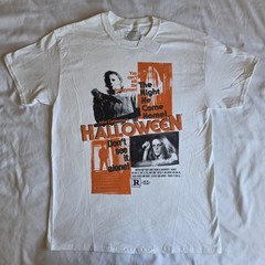 Halloween Michael Myers The Night He Came Home Horror White Med Graphic T-Shirt