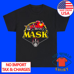 Mask Tv Series Retro 80s Men’s Black Size S to 3XL