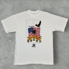 Vintage POW MIA USA Flag Military Memorial Event Single Stitch T Shirt – Large