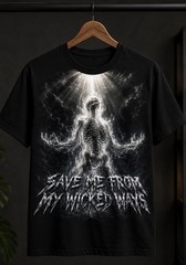 MND+CTRL “Save Me From My Wicked Ways” Graphic T-Shirt | Christian Streetwear Fa