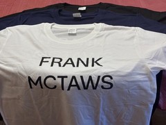 FRANK MCTAWS Unisex Short Sleeve Crew Neck Graphic Logo T-Shirt