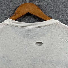 Vintage Diadora Italia FIGC Shirt Mens XL White Distressed Soccer Single Stitch