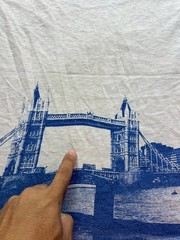 Vintage 90s London Monarchs WLAF Hanes Beefy-T Shirt Size XL Tower Bridge Single