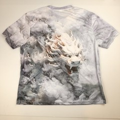 Fantasy Lion Dragon Smoke Print T-Shirt Men’s Size XL