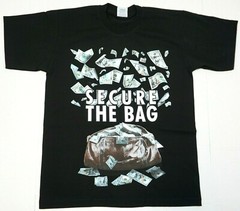 SECURE THE BAG T-shirt Money Cash $ Dollars Urban Streetwear Men’s Tee New