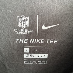Nike NFL Tampa Bau Buccaneers Mens T Shirt Gray Graphic Football L Cotton Crew