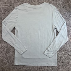 Icebreaker Cool-Lite Shirt Mens Small Gray Wool Blend Long Sleeve Crewneck Tee