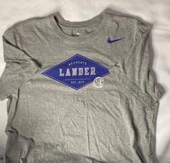 Nike T-shirt Men Bearcat Lander Gray And Blue Size M