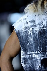 ByTheR Mens Hand Painted Graphic Loose Fit Sleeveless Tank Top Streetwear