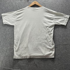 Vintage SS Abstract Geometric Shirt Mens L White Colorblock Graphic Tee Crewneck