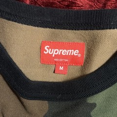 Supreme Reflective Taping L/S Top Size M Woodland Camo