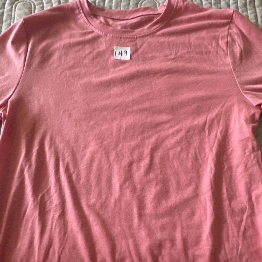 Lesson Zoo Men’s Pink Cotton Blend Crew Neck T-Shirt 15-16Y Short Sleeve
