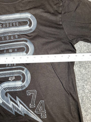 Fox Racing Choose Your Own Path Snake Graphic Black T-Shirt Large
