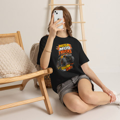 Mega Mud Trucks Crush The Dirt Monster Truck Graphic T-Shirt