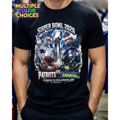 2026 Big Football Showdown Shirt Seattle vs New England Game Day Tee