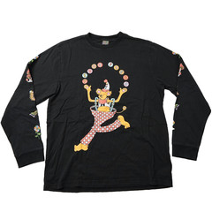 Teddy Fresh Brian Blomerth Shirt Mens Medium Black Long Sleeve Juggler Critters