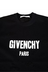 Grail Givenchy Paris Black Heavily Distressed Oversized T Shirt 100% AUTHENTIC M