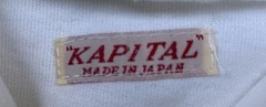Kapital Rain Smile Hooded Shirt Smile Face Drawstring Brand New Made In Japan