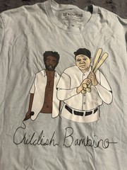 Childish Gambino Bambino Babe Ruth Routine Donald Glover Shirt Medium Baseball