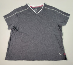 Tommy Bahama Mens Loungewear Set XL Gray V-Neck S/S Drawstring Shorts Pocket