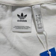 NWT Adidas Mens Originals Big Trefoil Out Color T-Shirt White/Team Royal Blue LG