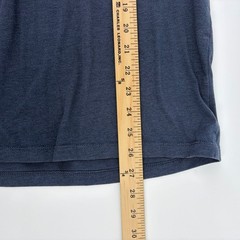 Ariat Mens Shirt Large Graphic Logo Blue Heather Short Sleeve
