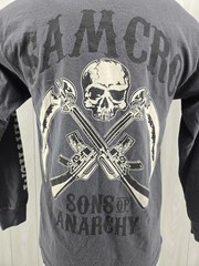 Sons of Anarchy Long Sleeve Gray T-Shirt Size Medium