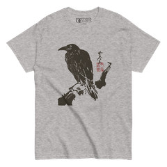 Crow on Branch T-Shirt Kawanabe Kyōsai (Japanese, circa 1875)