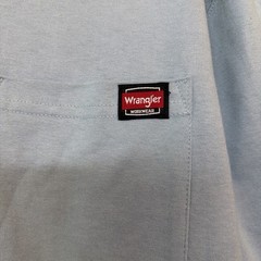 NWT Wrangler Workwear Men’s Pocket Henley T Shirt Blue XL 46-48 Relaxed Fit
