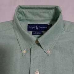Ralph Lauren BLAKE Cotton Button-Down Shirt S Light Green For 14Y+ Japan
