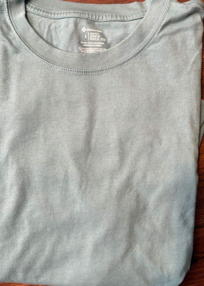 Men’s Member’s Mark T-Shirt Size L Cotton Blend Crew Neck Short Sleeve Green