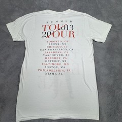 Bay Island Sportswear Shirt Mens Small White Justin Timberlake 2013 Tour