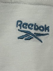 Vintage Reebok Split Fabric Pocket T-Shirt White Ribbed XL Embroidered Logo Tee