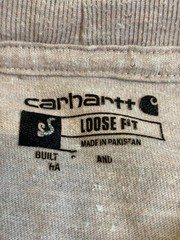 Carhartt K87 Pocket T Shirt Mens Small Loose Fit Heavyweight Tan Heather V20
