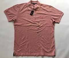 $98 Diesel Men’s T-Night Short Sleeves Polo Shirt In Pink Size XL