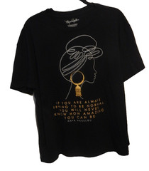 Maya Angelou Silhouette Tee-Shirt “Trying To Be Normal” Size 2XL Or 19 NWOT