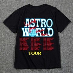 Cactus Jack Astro World Men’s T-Shirt Cool Print Casual Tee Short Sleeve Fashion
