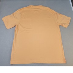 Greg Norman Pocket T-Shirt Mens XL Peach Excellent Shark Logo Cotton Tee