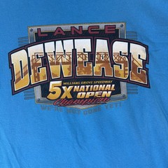 Lance Dewease Pa Posse Dirt Track Racing Cars Graphic T-Shirt – 3XL Blue