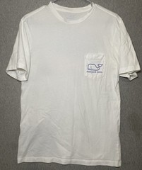 Vineyard Vines Men Short Sleeve Pocket Crew Neck Tee T-Shirt “FLAG SAILS” XS