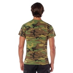 Woodland Camouflage Heavy Duty Premium Poly/Cotton Military T-Shirt