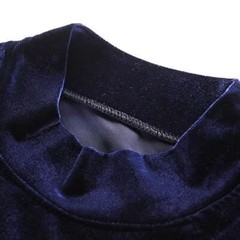 Mens Velvet Half Turtleneck Pullover Long Sleeve Jumper Blouse Tops Warm T-Shirt